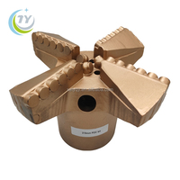 Foret PDC sans noyau à 4 ailettes de 219 mm et 220 mm pour plateforme de forage de puits d'eau
