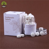 Lot de 90 comprimés de bain de bouche aux herbes, haleine fraîche, sans alcool, taille standard, à croquer, anti-caries, blanchissant, citron et menthe