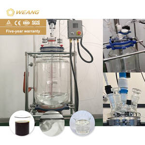 Reactor de Vidrio Cilíndrico de 5l, Tanque de Borosilicato Pyrex de Una Sola Capa, Reactor de Vidrio con Agitación y Calentamiento, Pequeña Capacidad con Baño de Aceite - Product Image 6