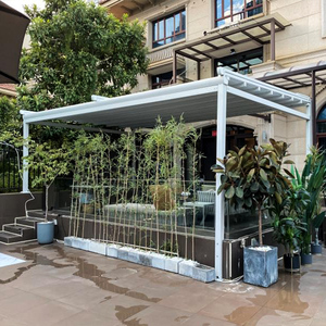 Toldo Plegable Deslizante de Aluminio - Sistema de <span class=keywords><strong>Rieles</strong></span> <span class=keywords><strong>para</strong></span> un Funcionamiento Suave, Cobertura Flexible con Techo de Tela Impermeable - Product Image 3