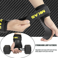Poignées de Cross-Training Professionnelles MKAS en Fibre de Carbone à Motif Tapis de Paille pour Équipement de Gymnastique, Fitness et Entraînement de Force