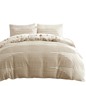 Set Copripiumino Moderno 5 Pezzi per <span class=keywords><strong>Letto</strong></span> <span class=keywords><strong>Matrimoniale</strong></span> 1,8m, 100% Cotone 200TC, Motivo Tinta Unita, Per Tutte le Stagioni, Comfort e Stile - Product Image 5
