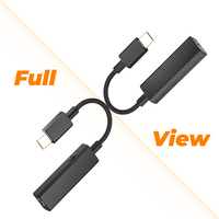 Comtang USB-C DAC Amplifier CS43131 HiFi 32Bit 384KHz 3.5Mm Output Kabel Kevlar Kepang Konektor Kontrol Aplikasi Headset Seluler