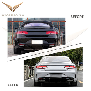 Kit carrosserie W217 style S65 pour coupé Classe S S320 S400 S450 C217 – Amélioration pare-chocs avant et arrière, calandre, diffuseur, kit de lifting - Product Image 4