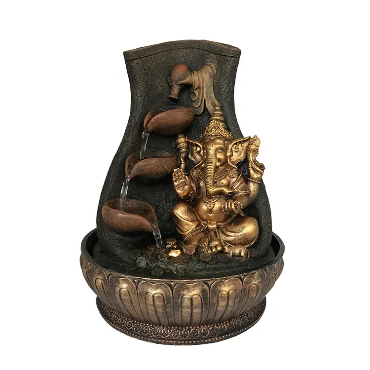 Индийский индуийский Бог, статуя Ганеша, Ганеша, Крытый водяной фонтан