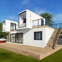 Maison préfabriquée en conteneur, prix des maisons préfabriquées, 3 chambres préfabriquées et salon, maison de 40 pieds prête à la vente, pliable