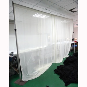 Aluminum adjustable pipe and drape <b>backdrop</b> <b>stand</b> for trade show booth - Product Image 1