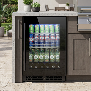 Refrigerador para bebidas de 130L para exteriores, refrigerador para barbacoa, refrigerador para patio, refrigerador de acero inoxidable para bebidas NE-355A-P - Product Image 6