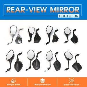 Super Motor VFR 800 VT750 Universal M10 motocicleta espejo retrovisor convexo espejo lateral negro espejo retrovisor para Z650 Z800 <span class=keywords><strong>Z900</strong></span> - Product Image 6