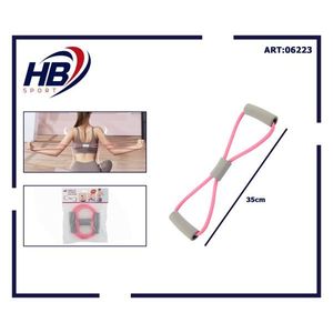 Banda de Ejercicio en Forma de 8 de Color Rosa Claro con Resistencia para Entrenamiento Físico - Product Image 3