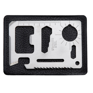 Kit de survie d'urgence SOS, outils de survie en plein air compacts en métal avec boussole, sifflet, multi-outils dans une boîte en métal - Product Image 3