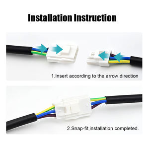 <span class=keywords><strong>2</strong></span> <span class=keywords><strong>3</strong></span> 4 5 6针汽车电源连接器线束电缆组件公对母汽车线束 - Product Image 3