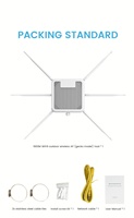 Routeur extérieur WiFi 6 AX1800 1800 Mbps bi-bande, point d'accès maillé sans fil avec 6 antennes à gain élevé 7dBi, étanche IP67, répéteur PoE