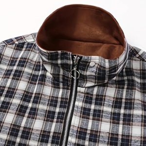 Chaqueta 2025, Fabricante, Venta al por Mayor, Chaqueta de Hombre con Cuello Alto, Cremallera, Moda, Ocio, Deportiva, de Doble Cara - Product Image 3