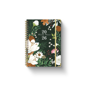 Bajo Moq personalizado A5 Spiarl semanal mensual diario planificador objetivo bobina Agenda 2026 caja de regalo cuaderno conjunto cuaderno de lujo para regalos - Product Image 5