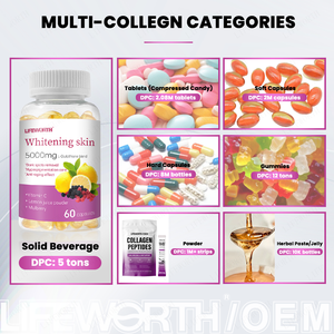 Suplemento de Colágeno con Glutatión de Alta Dosis Lifeworth, Vitamina C, Polvo de Pescado Marino, Producto de Belleza para el Cuidado de la Piel en Cápsulas - Product Image 4