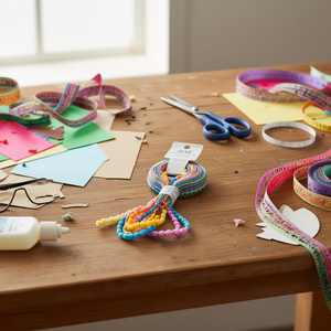 Nastro Pompon Ilan 1cmx3M Multicolore per Decorazioni Artigianali - Product Image 3