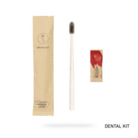 Brosse à dents et Kit de dentifrice d'hôtel, brosse à dents jetable d'hôtel de luxe bon marché avec dentifrice
