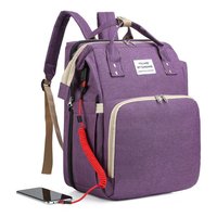 Échantillon gratuit personnalisé grande poussette pliante portable lit de voyage momie sac à couches sac à dos sacs
