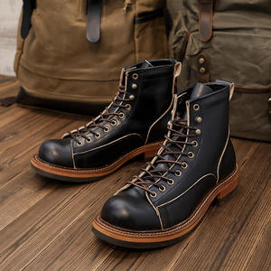 Botas de Verano de Cuero Modelo 2026 con Cordones, Elegantes y Casuales para Hombre, Hechas a Mano con Cuero Vacuno de Alta Calidad, Estilo Chukka - Product Image 1