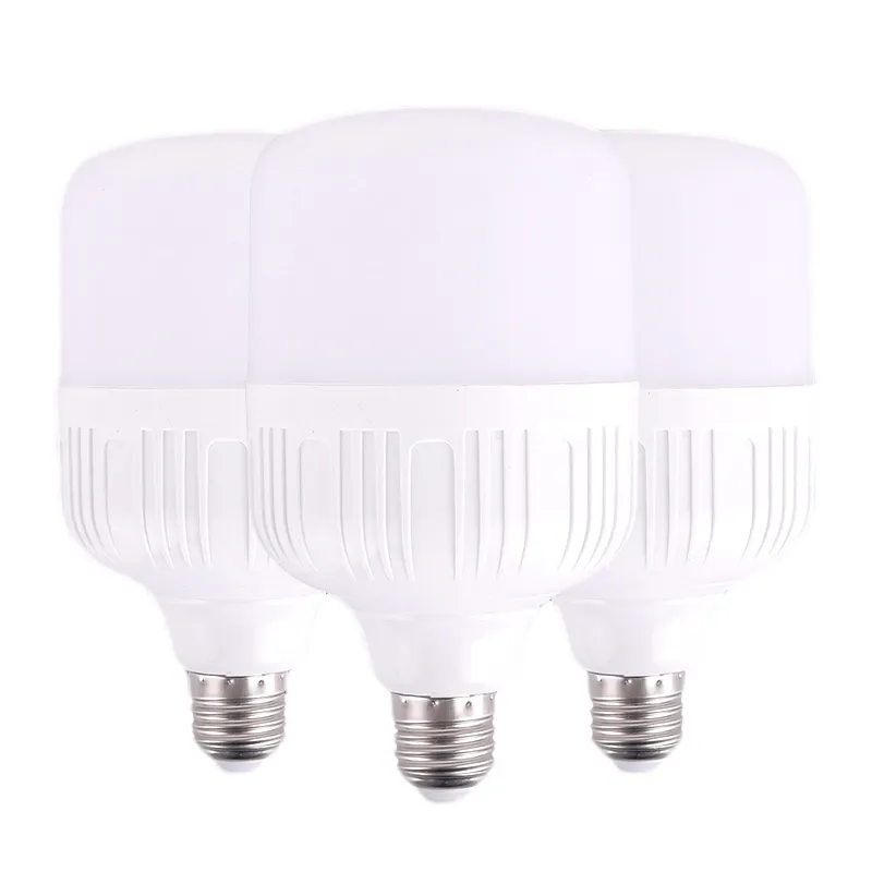 High power light 5W 10W 15W 20W 30W 40W 50W T shape Plastic LED Bulb