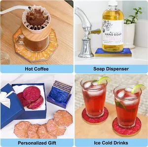 BPA gratuit personnalisé résine époxy silicone silicone artisanat art fournitures moules <span class=keywords><strong>kit</strong></span> ensemble bricolage en gros pour résine époxy artisanat coulée art - Product Image 3