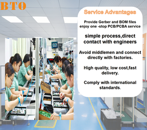 Bto 24 giờ kỹ sư Docking dịch vụ tùy chỉnh SMT PCB sản xuất PCB dịch vụ lắp ráp nhà sản xuất <span class=keywords><strong>bom</strong></span> <span class=keywords><strong>Gerber</strong></span> tập tin - Product Image 4