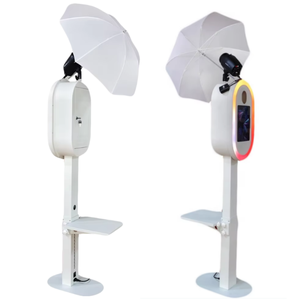 Cabina de <span class=keywords><strong>Fotos</strong></span> Portátil Ovalada para iPad con Anillo de Luz RGB para Bodas / Fiestas / Eventos, Cabina de <span class=keywords><strong>Fotos</strong></span> de Autoservicio - Product Image 3