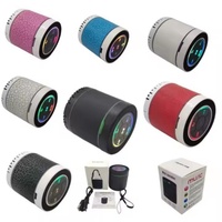Lecteur MP3 stéréo portable, radio FM, mini haut-parleur sans fil BT, LED RGB, mains libres, fente pour carte TF, home cinéma, téléphone portable