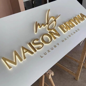 Letrero de letras de luz con logotipo 3D, letras de canal retroiluminadas decorativas <span class=keywords><strong>Led</strong></span>, fuente de luz de neón para decoración de edificios, fuente de alimentación CC - Product Image 2
