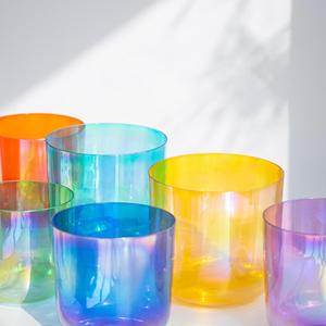 Bol chantant en cristal d'alchimie à sept couleurs Bol chantant en titane pour nettoyer la méditation Guérison sonore et équilibrage des chakras - Product Image 4