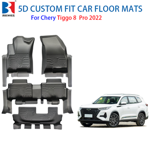 เสื่อปูพื้นรถสำหรับ Chery Tiggo 8 <span class=keywords><strong>Pro</strong></span> LHD 2022ทุกสภาพอากาศแผ่นรองกันลื่น - Product Image 1