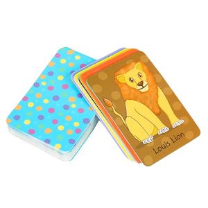 Kotak Flip cetak kustom CMYK kartu <span class=keywords><strong>Flash</strong></span> kognitif Hewan anak-anak untuk pendidikan prasekolah untuk rentang usia anak-anak - Product Image 1