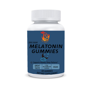 OEM ODM Food Grade Herbal <b>Gummies</b> with Dietary Fiber Potassium Natural Dietary Supplements to Relax Mood Muscles <b>Melatonin</b> Gummy - Product Image 1