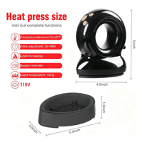Presse à Chaud Numérique Portable Mini Format pour Sublimation Directe Usine – Idéale pour Coques de Téléphone, T-shirts et Artisanat Textile DIY