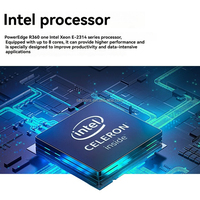 Serveur en rack Dells Poweredge R360 Xeon E-2414/16G/1T Sata/600W 1U