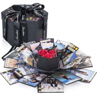 Nouvel ensemble de boîtes cadeaux Saint-Valentin Design Polygon – Boîte surprise explosive pour femme