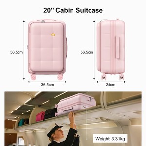 Nouvelle conception MGB : <span class=keywords><strong>Valise</strong></span> cabine pour avions, bagage à roulettes avec serrure TSA, sac de voyage moderne - Product Image 1