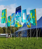 Drapeaux en polyester imprimés sur mesure pour les mariages, les événements en plein air et les activités promotionnelles