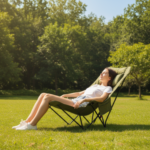 Portable Luxury Leisure <b>Zero</b> <b>Gravity</b> Outdoor Fishing Recliner Folding Camping Garden Beach Moon <b>Chairs</b> - Product Image 2