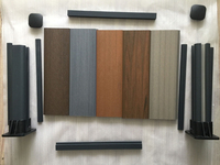 Tubo Cuadrado de Madera Compuesta Impermeable, Tubo Cuadrado de WPC, Revestimiento Compuesto para Terrazas, Barandilla para Cercas Exteriores, Tubo de WPC de 50*50 mm