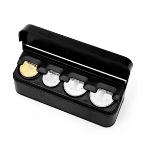 Boîte de rangement de pièces de monnaie de voiture, boîte de rangement plastique 1 pc - Product Image 2