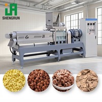 Machine automatique de fabrication de céréales pour le petit-déjeuner, extrudeuse de flocons de maïs croustillants, flocons de riz, ligne de production complète de flocons de maïs