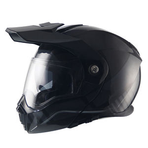 Personnalisé double visière point noir <span class=keywords><strong>moto</strong></span> <span class=keywords><strong>casque</strong></span> rabattable - Product Image 1