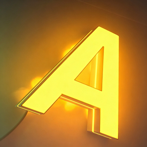 Letrero LED Acrílico Iluminado con Letras del Alfabeto, Decoración de Pared 3D Multicolor, Luz LED de 6000K con Efecto Constante - Product Image 1
