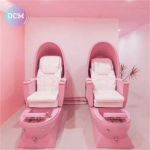 Nagels tudio Einfache rosa Eierform Fuß Spa Joy <span class=keywords><strong>Massage</strong></span> Sofa Maniküre Pediküre Stuhl mit Magnets trahl - Product Image 3