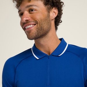 Chemises polo personnalisées avec logo brodé, ensemble de golf à séchage rapide, hauts polo imprimés avec des motifs de balles de golf, chemises de tennis à manches courtes - Product Image 2