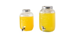 1L 2L 3L Pot Mason de grande capacité Pot de brassage en verre réutilisable Pot de stockage alimentaire carré en verre avec couvercle hermétique