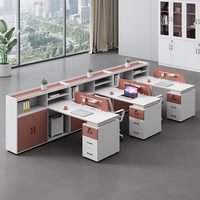 BGZ-250X Bureau de direction Shuoran pour deux personnes, combinaison table et chaises, style moderne et simple, ignifuge
