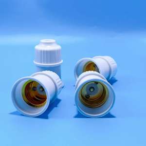 Support de lampe suspendue à visser E27, support de lampe suspendue en céramique pour usage domestique, support d'ampoule LED à visser, support de lampe épaissi. - Product Image 1